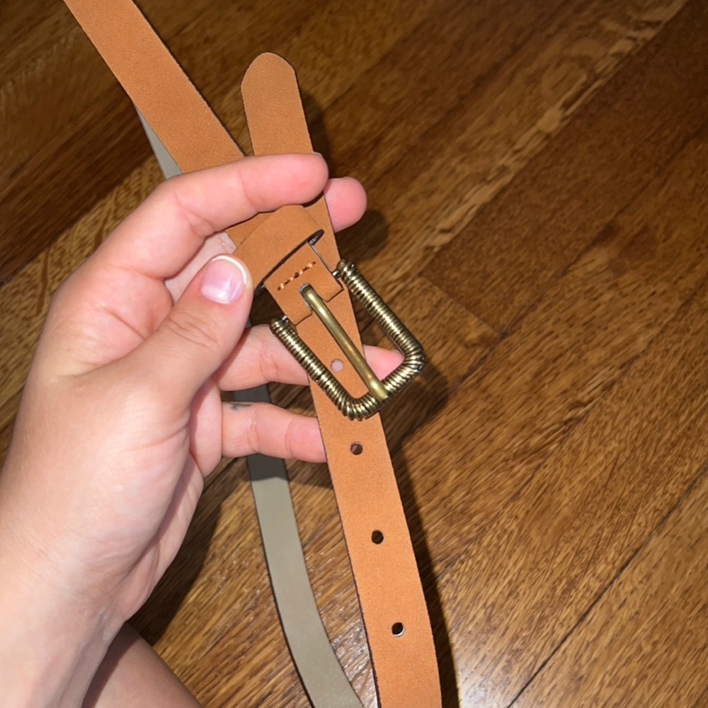 Brown belt really cute detail on the clasp